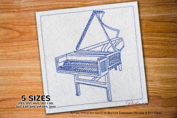 Harpsichord Bluework
