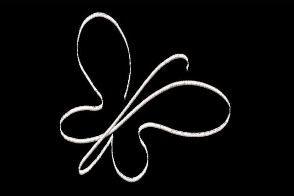 Minimalistic One Line Butterfly Review for Business Merch